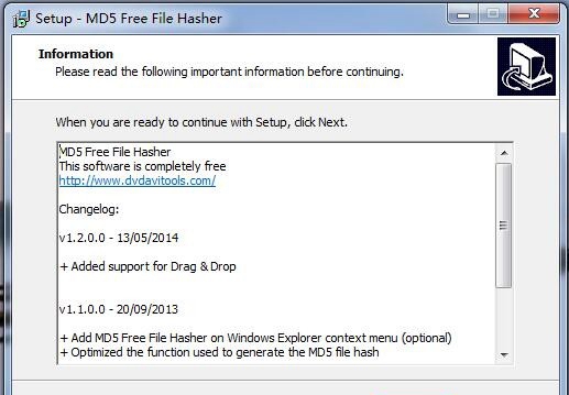 文件MD5值查看工具(MD5 Free File Hasher) v1.0官方版