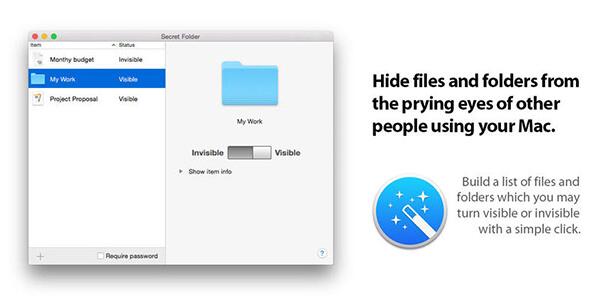 Secret Folder Pro For Mac(文件夹隐藏加密工具) v10.5
