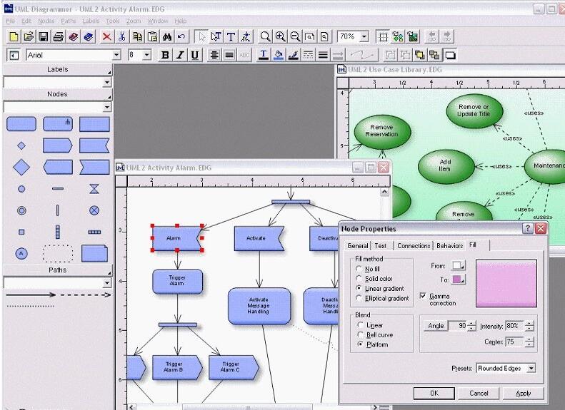 工程流程图绘制软件(UML Diagrammer) v6.75破解版