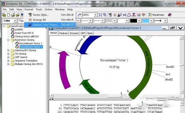 质粒图谱绘制软件(SimVector) v4.6.0免费版