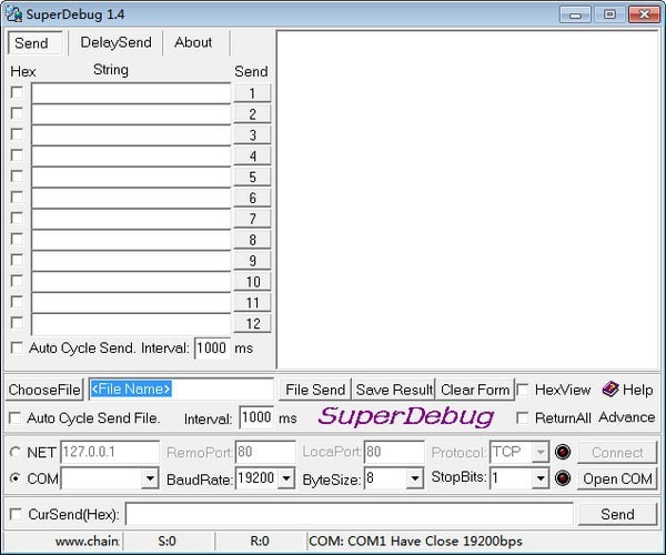 superDebug(串口调试工具) v1.0官方版