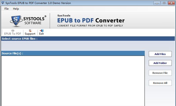 epub转pdf工具(SysTools EPUB to PDF Converter) v1.0免费版