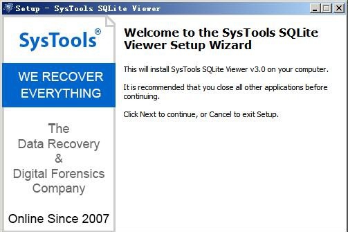SQLite文件查看器(SysTools Sqlite Viewer) v3.0免费版