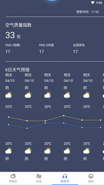 早安天气app官方版v1.0