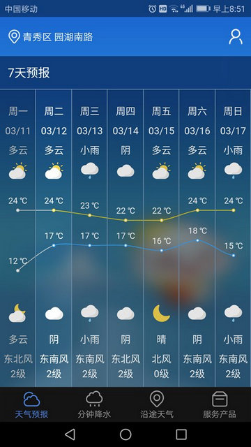 晓天气app安卓版v1.5.5.5