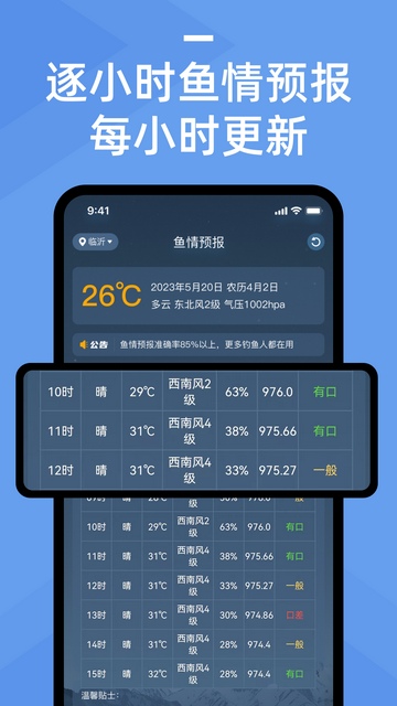 鱼情预报系统手机版v1.0