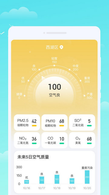 轩洋晴时天气APP安卓版v1.0.1