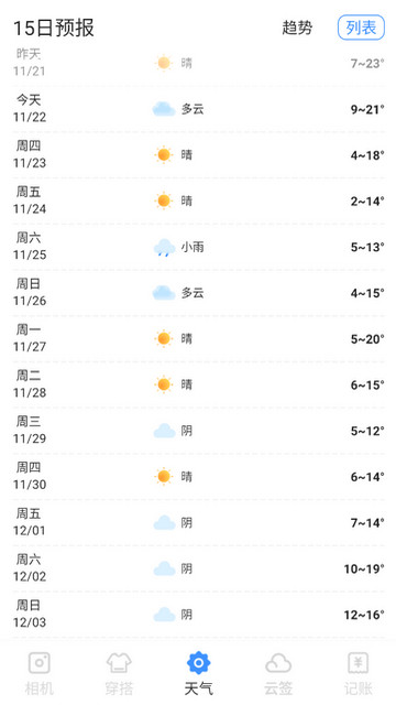 星雾天气APP安卓版v1.0.0